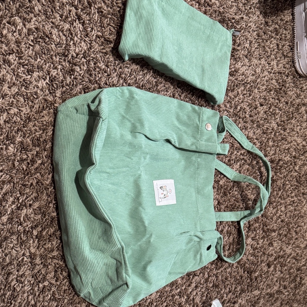 Mint Green Tote Bag Set